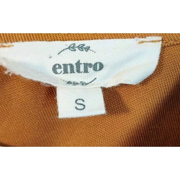 entro Women's Caramel Drawstring Dress With Pockets, Size‎ S - Picture 4 of 8